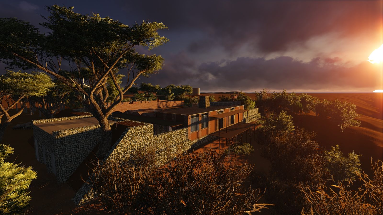 Off-Grid House Prieska — stoep
